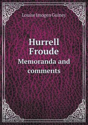 Hurrell Froude Memoranda and Comments